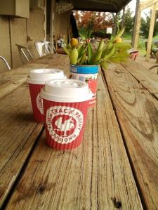 Lunch stop on the way to Wagga at the Long Track Pantry in Jugiong.